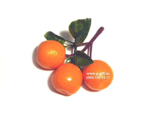 Artificial Orange mini bunch of three,  code: 0201210