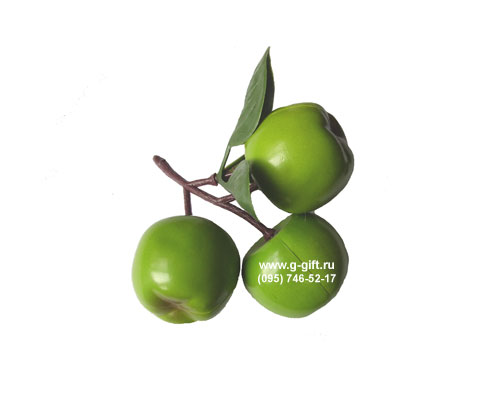 Artificial Apple bunch of three,  code: 0201389