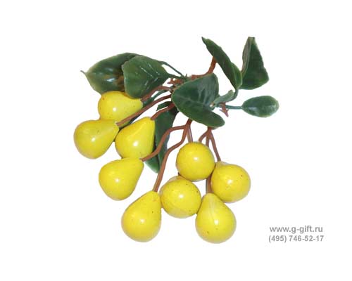 Artificial Pear bunch of nine,  code: 0201579