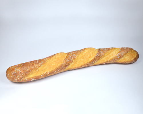 Artificial Baguette bread with sesame seeds,  code: 01031516