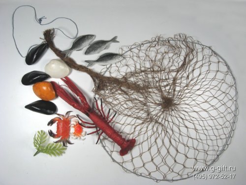 Artificial Net with sea food,  code: 03041037