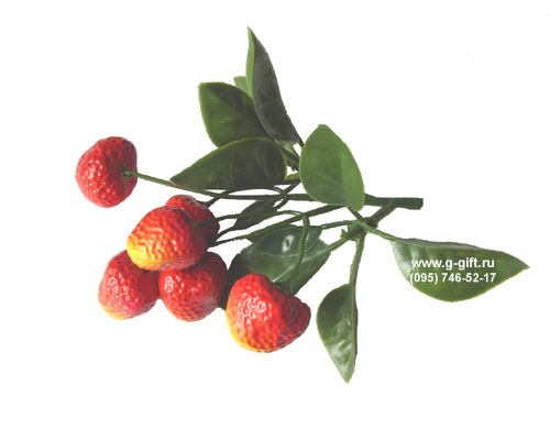 Artificial Strawberry bush of six,  code: 0218392